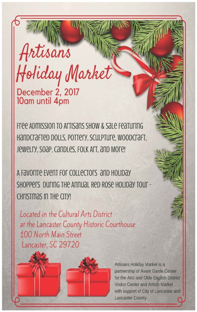 Annual Artisans Holiday Market | Lancaster South Carolina
